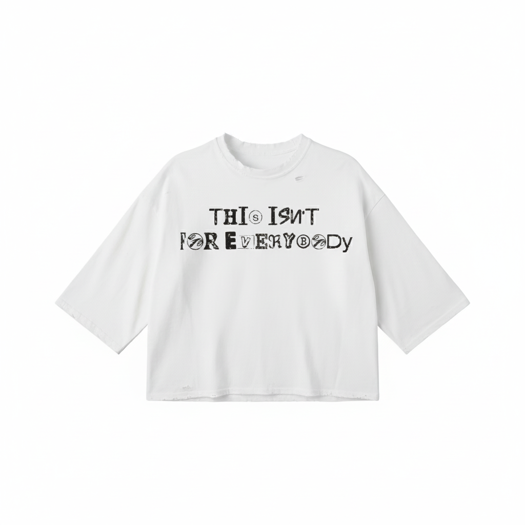 Oversized Distressed Tee