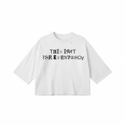 Oversized Distressed Tee